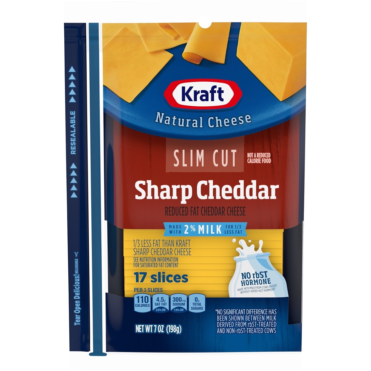 Slim Cut Sharp Cheddar (2% Milk)