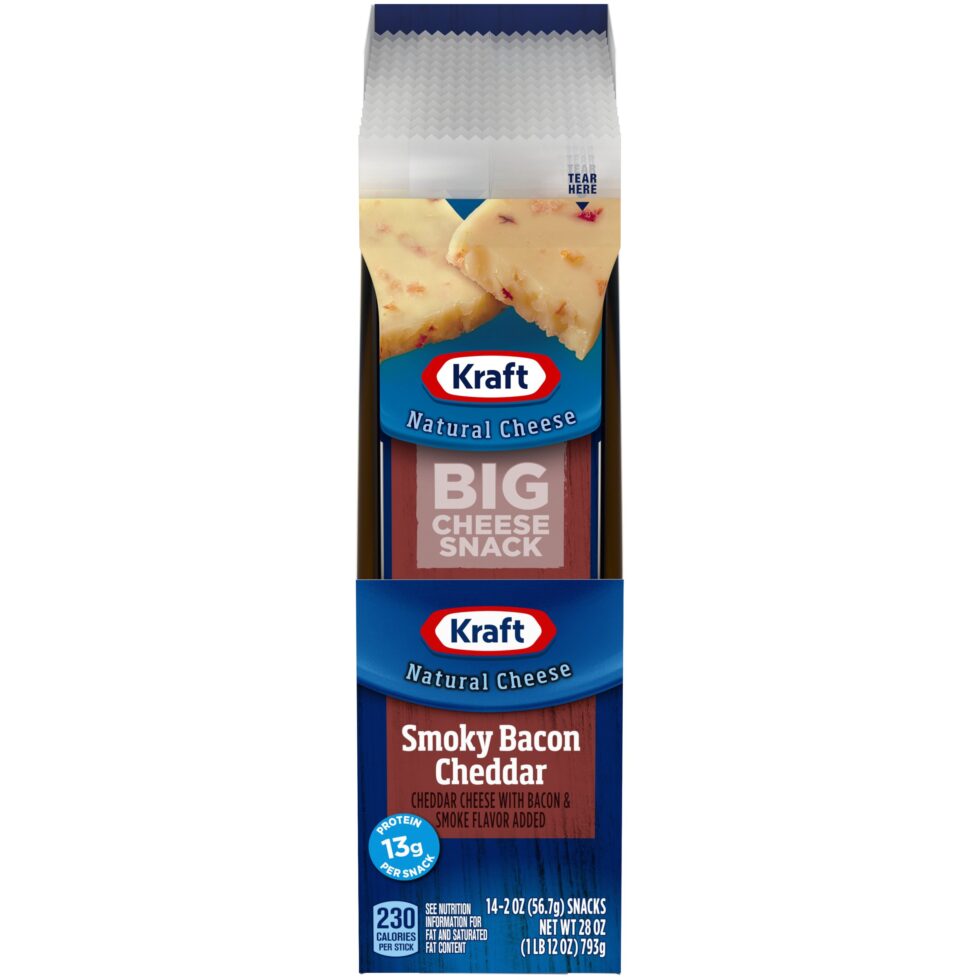 Bacon Cheddar Big Cheese Snack Kraft Natural Cheese