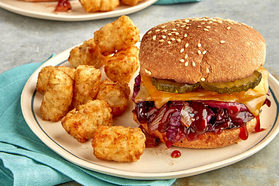 Grilled BBQ Cabbage Sandwiches