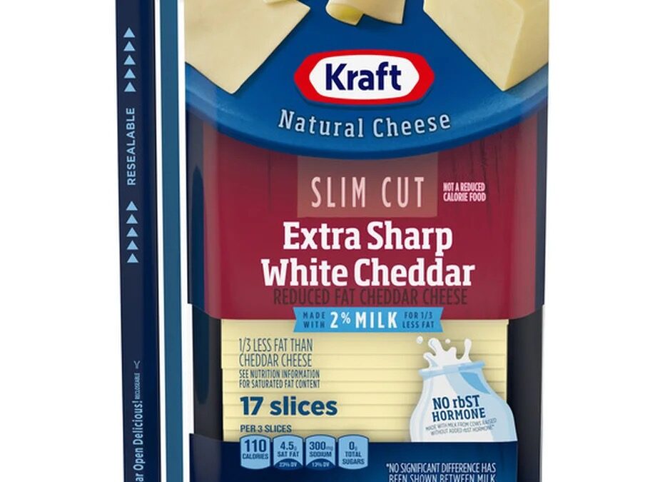 Slim Cut Extra Sharp White Cheddar (2% Milk)