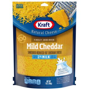 Mild Cheddar 2% shredded