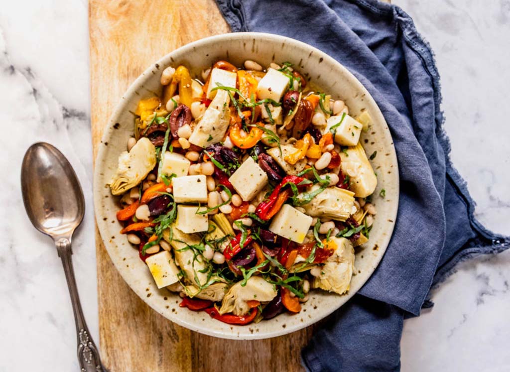 Roasted Pepper-White Bean Salad