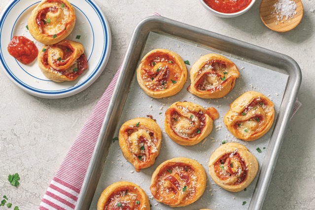 Pepperoni Pizza Wheels