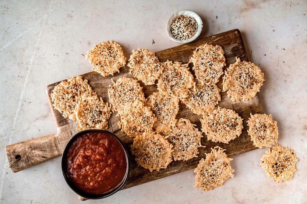 Everything Bagel Parmesan Cheese Crisps Kraft Natural Cheese