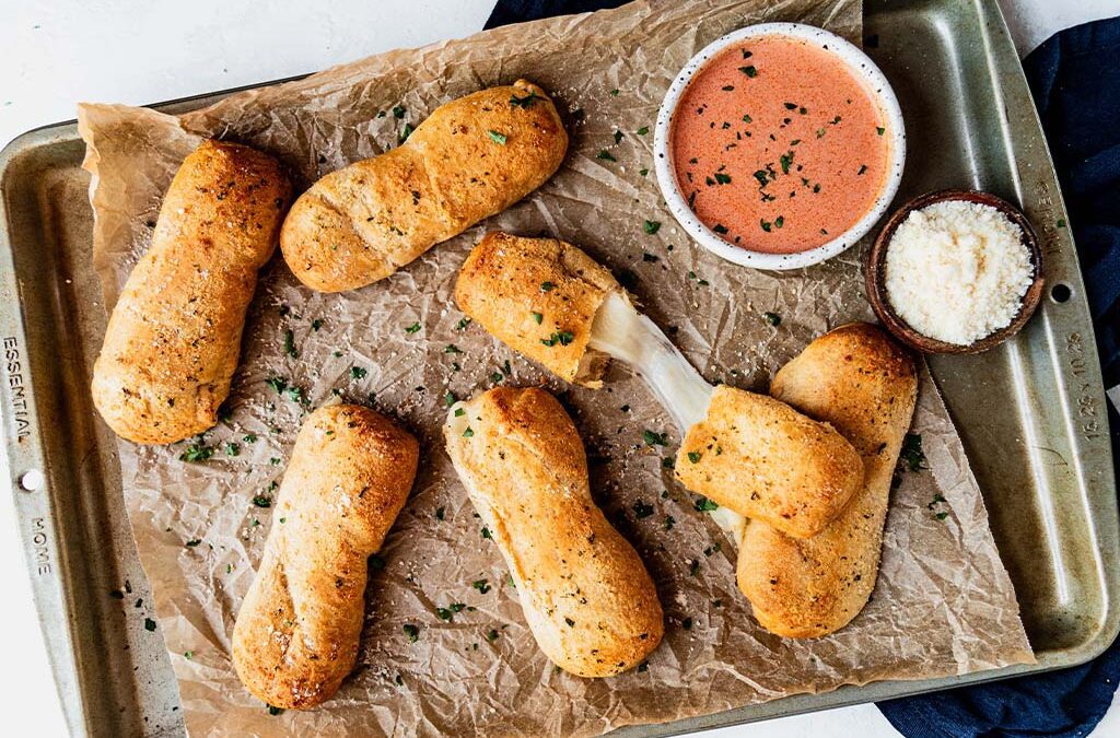 Cheesy Stuffed Breadsticks