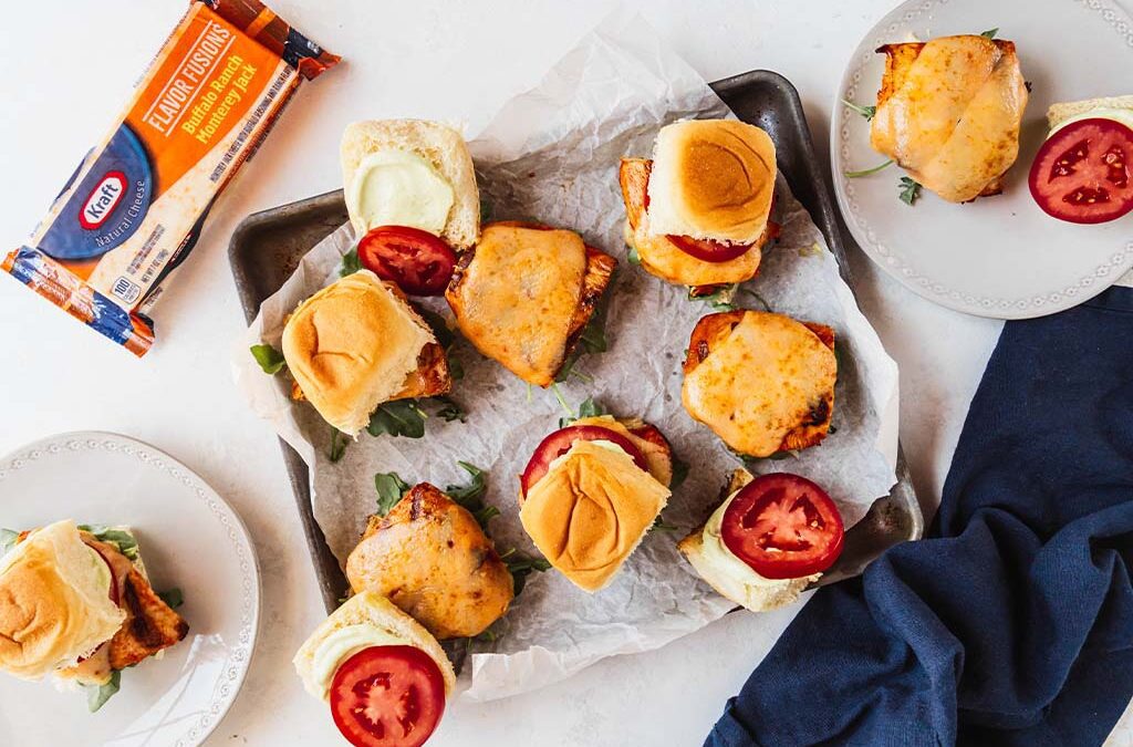 Grilled Chicken Buffalo Ranch Sliders