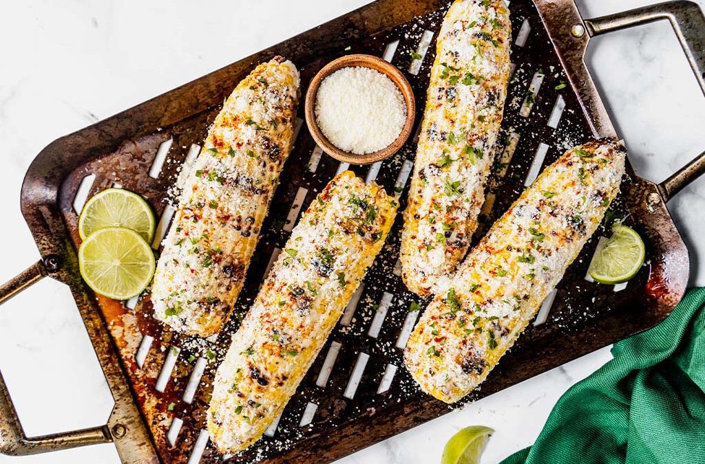 Grilled Parmesan Corn on the Cob