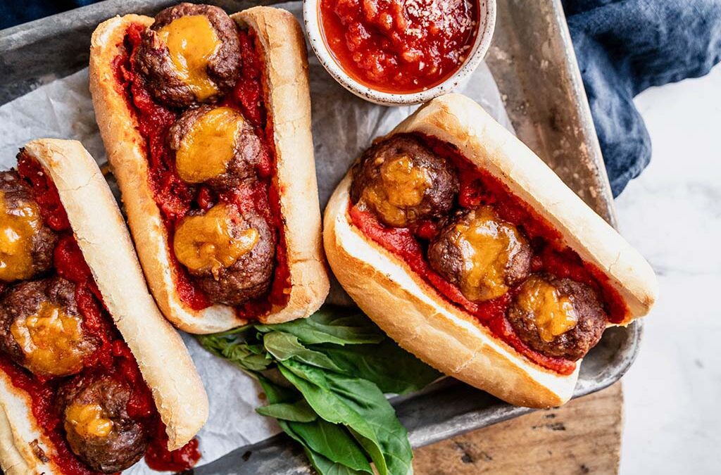 Cheese Stuffed Meatball Subs