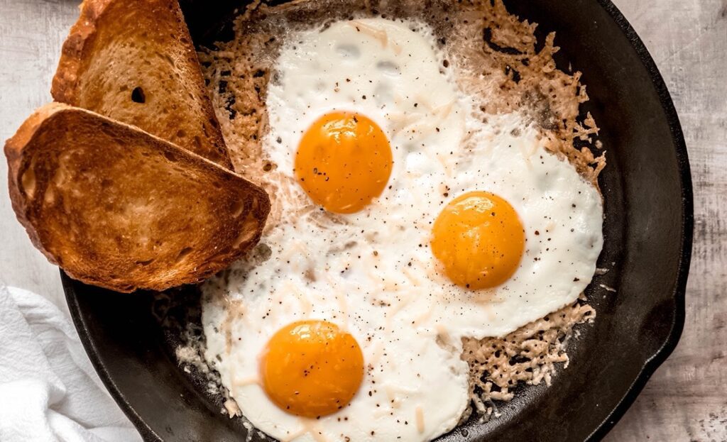 Crispy Parmesan Eggs