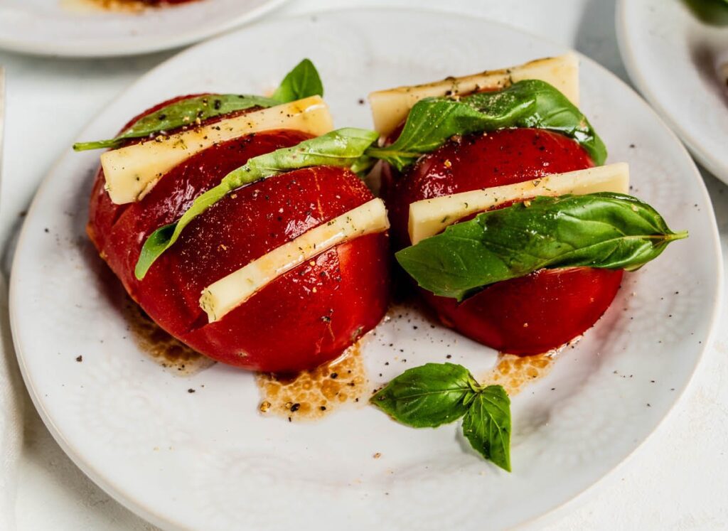 Hasselback Caprese Tomatoes