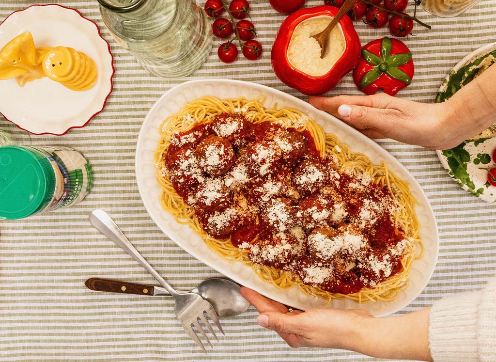 Spaghetti & Parmesan Meatballs