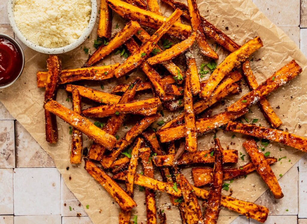 Parmesan Sweet Potato Fries