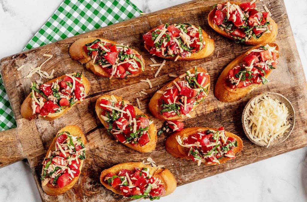 Bruschetta with Fresh Parmesan