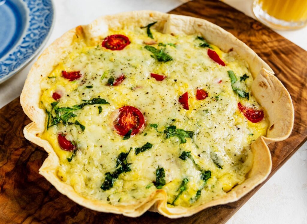 Tortilla Quiche Bake