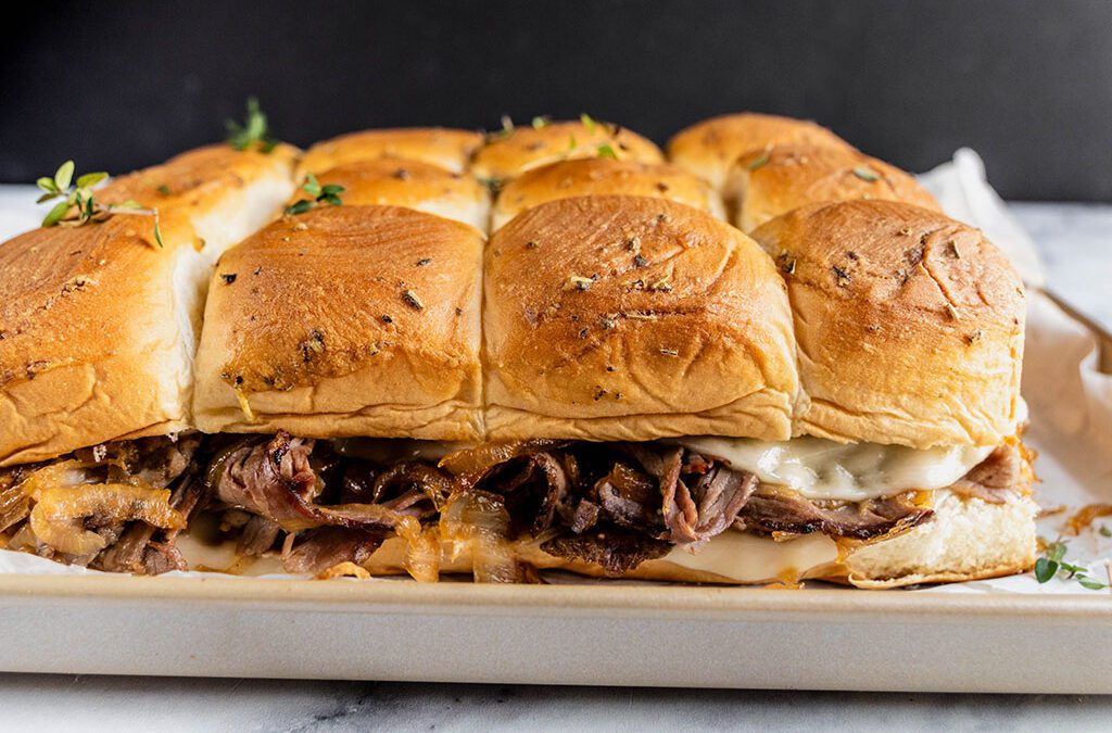 French Onion-Beef Sliders