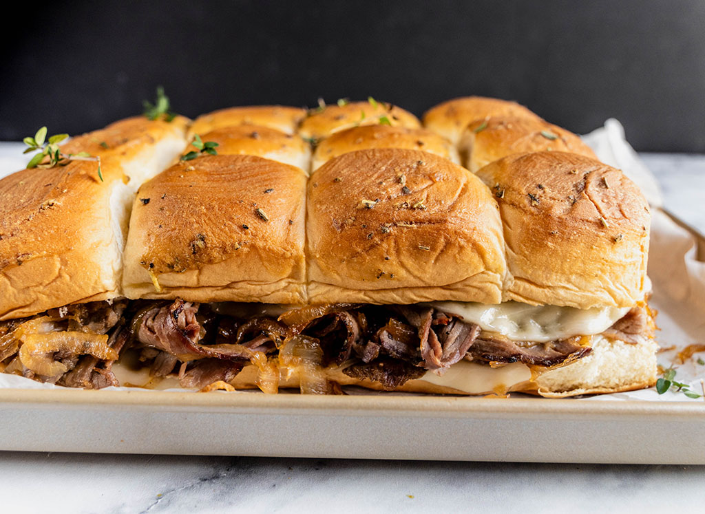 French Onion-Beef Sliders