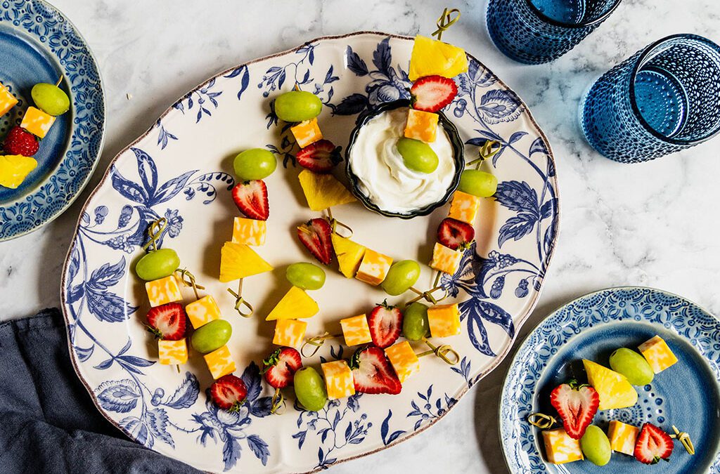 Fruit and Cheese Skewers​