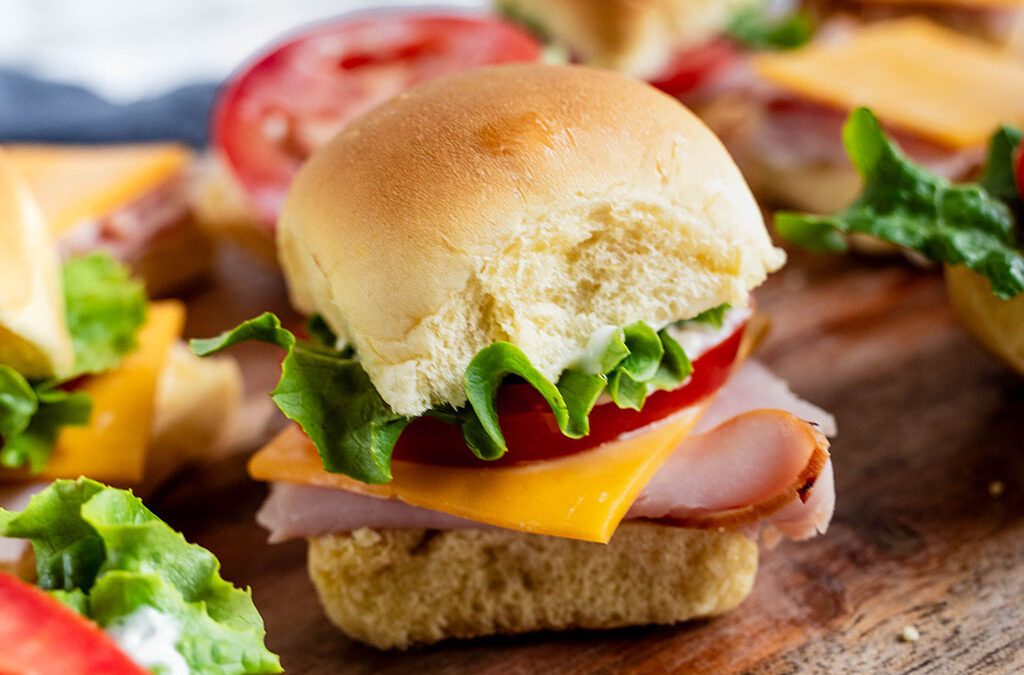 Mini Ham and Cheddar Sandwiches for a Crowd​