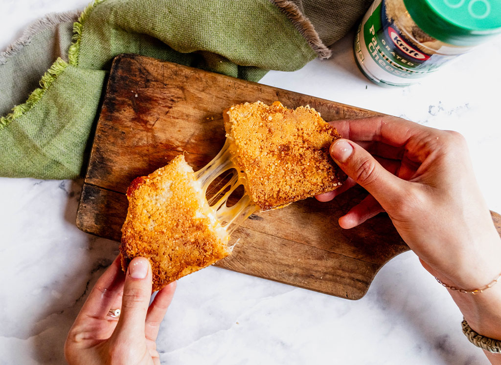 Parmesan Crusted Grilled Cheese