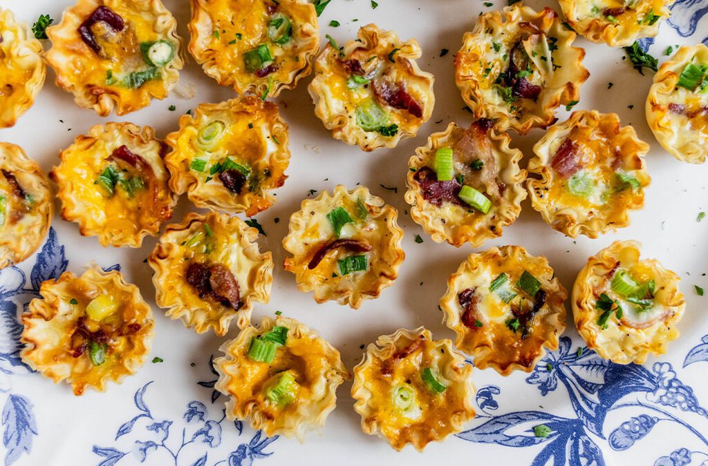 Bacon-Cheddar Quiche Appetizers