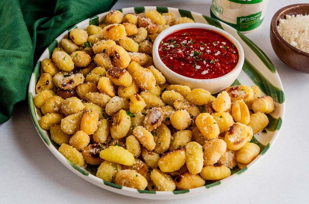 Air Fried Cacio e Pepe Gnocchi