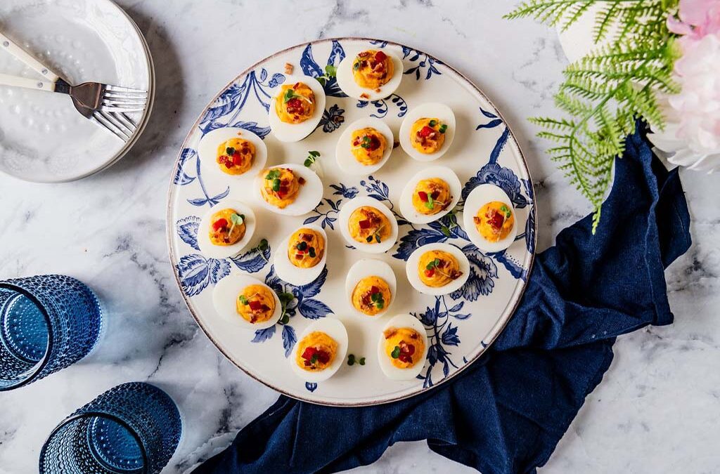 Pimento-Cheese Deviled Eggs