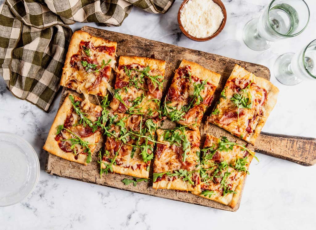 Prosciutto and Arugula Pizza