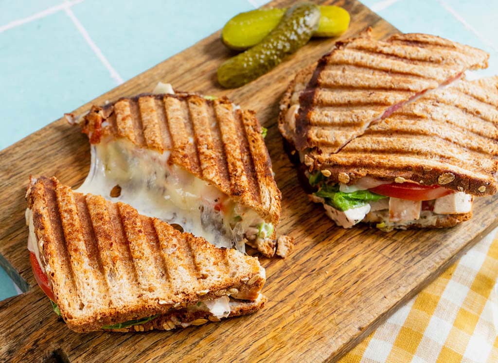 Caesar-Chicken Salad Panini