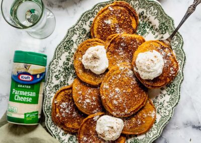 Pumpkin Parmesan Pancakes