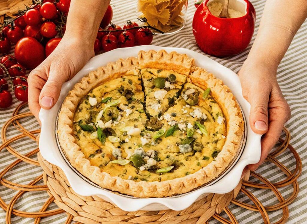 Dirty Martini Quiche